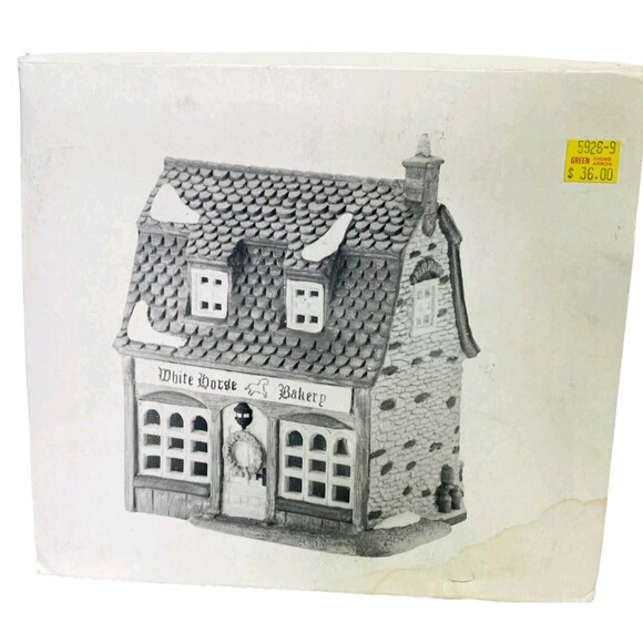 Dept 56 White Horse Bakery Dickens Village VTG 1988 Heritage Collection Cord Box - Picture 10 of 15